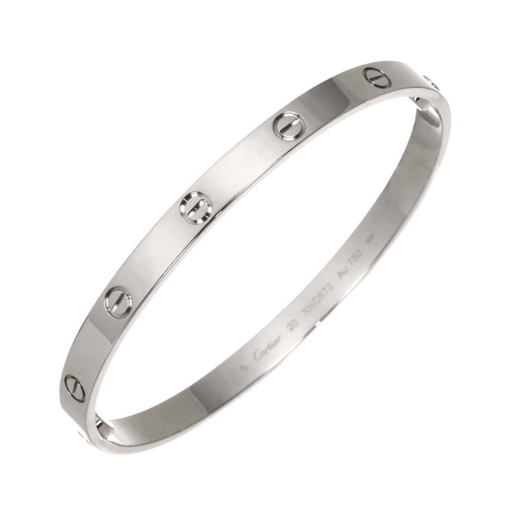Cartier Love Bracelet #20 18K WG White Gold 750 Bangle